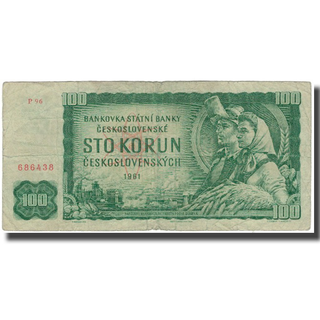 Banconote, Cecoslovacchia, 100 Korun, 1961, KM:91b, B