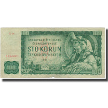 Geldschein, Tschechoslowakei, 100 Korun, 1961, KM:91b, SGE