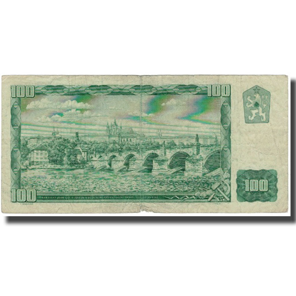 Geldschein, Tschechoslowakei, 100 Korun, 1961, KM:91b, SGE