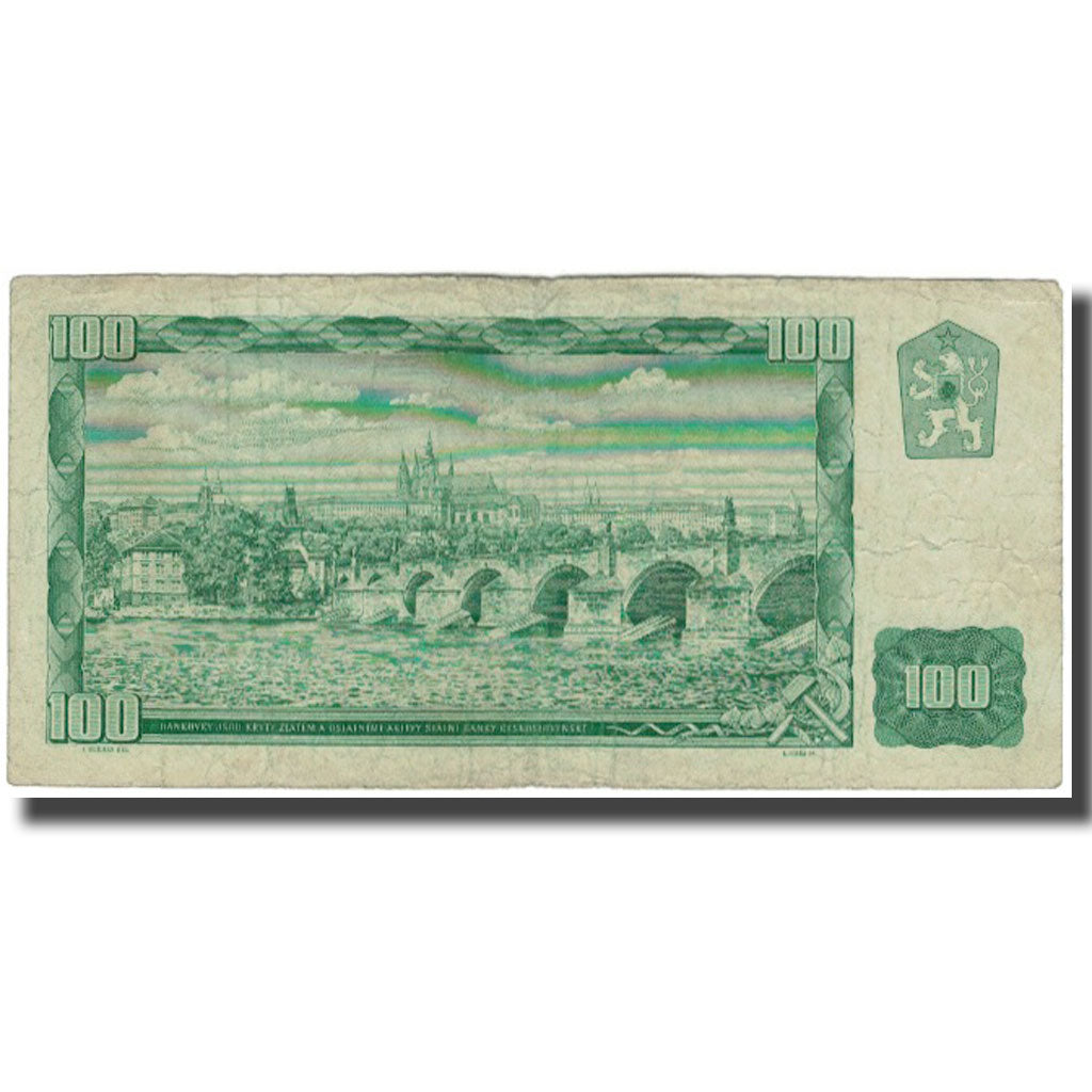 Geldschein, Tschechoslowakei, 100 Korun, 1961, KM:91b, SGE