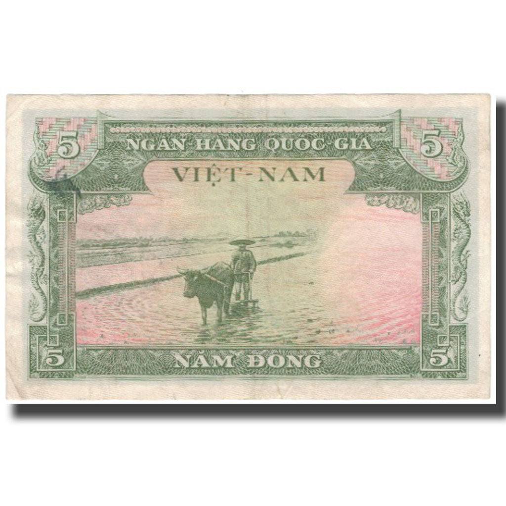 Banconote, Vietnam del Sud, 5 D<ox>ng, KM:2a, BB