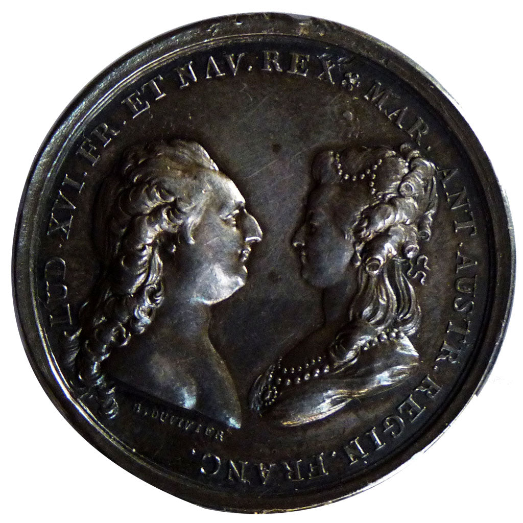 FRANCE, Politics, Society, War, Louis XVI, Medal, 1781, AU(50-53), Duvivier,...