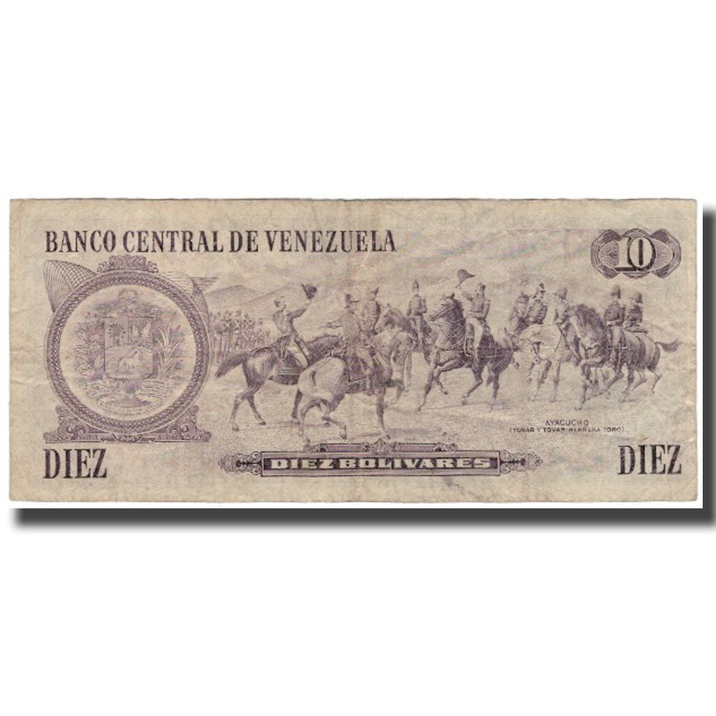 Banknote, Venezuela, 10 Bolívares, 1951, KM:60a, VF(20-25)