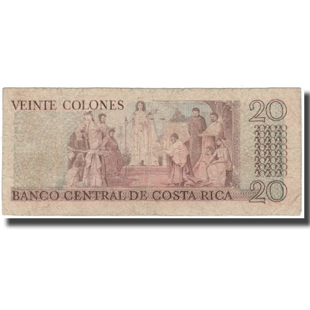 Banknote, Costa Rica, 20 Colones, 1983, 1983-04-07, KM:238c, AG(1-3)