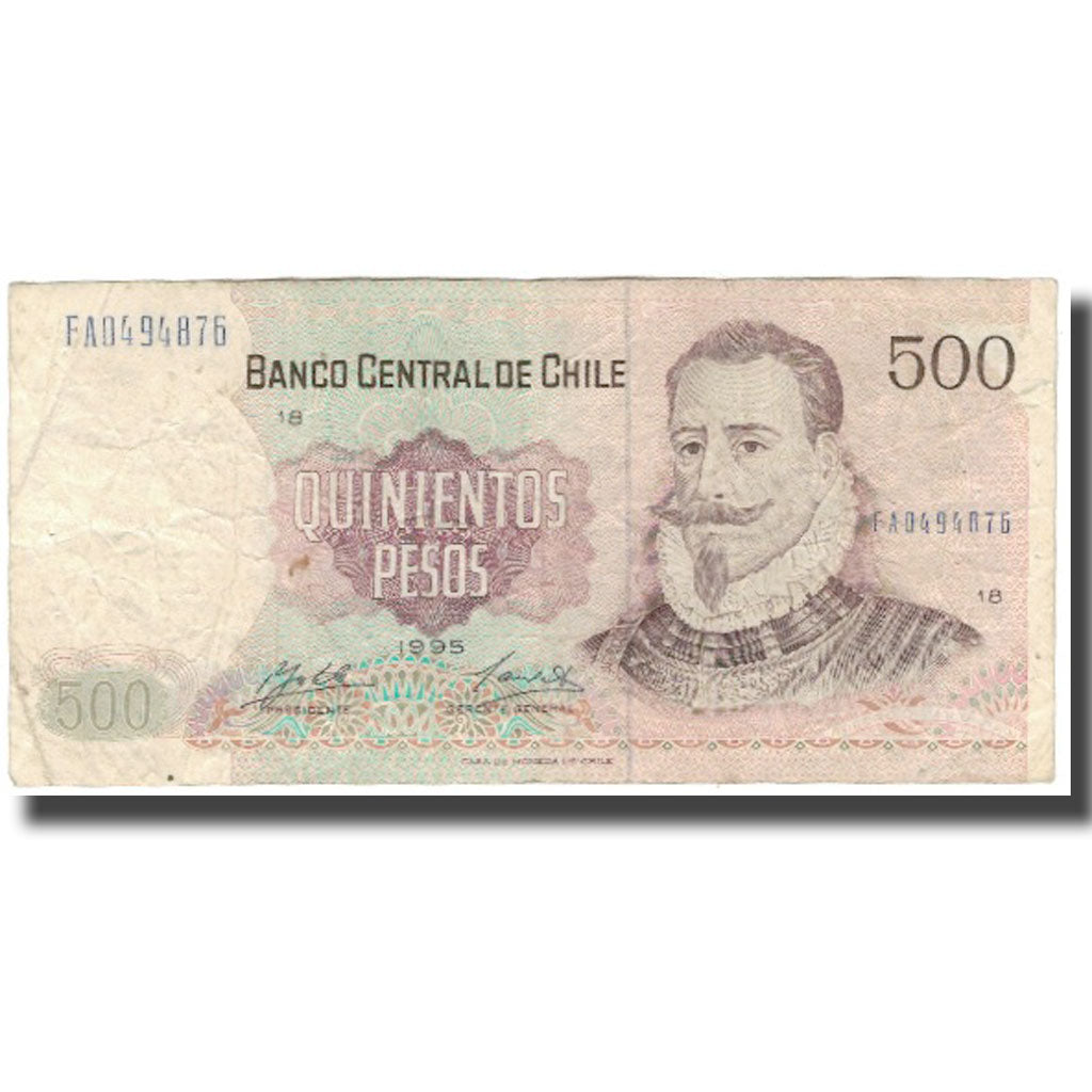 Cile, 500 Pesos, 1995, KM:153a, B