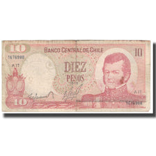 Banconote, Cile, 10 Pesos, 1975, KM:150b, D