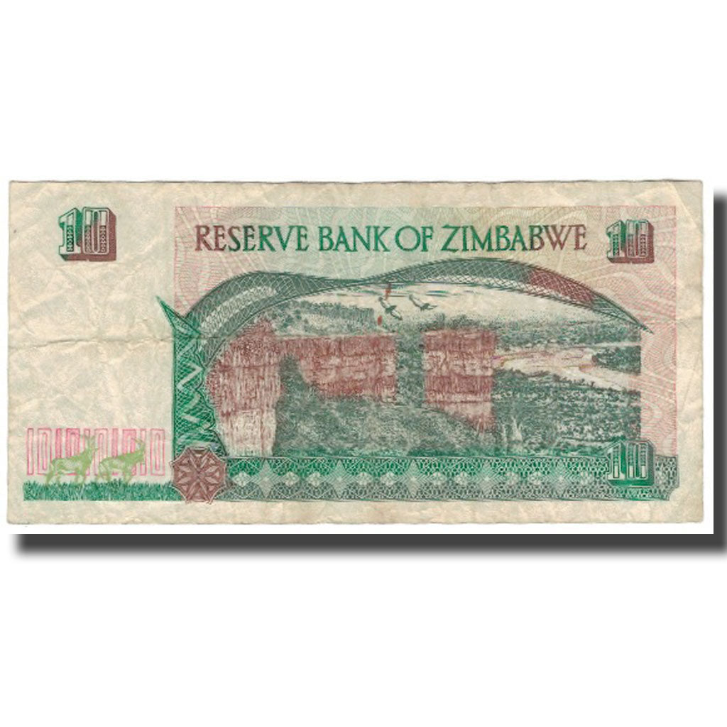 Banknot, Zimbabwe, 10 Dollars, KM:6a, VF(30-35)