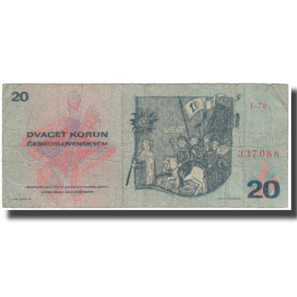 Banconote, Cecoslovacchia, 20 Korun, 1970, KM:FX75, BB