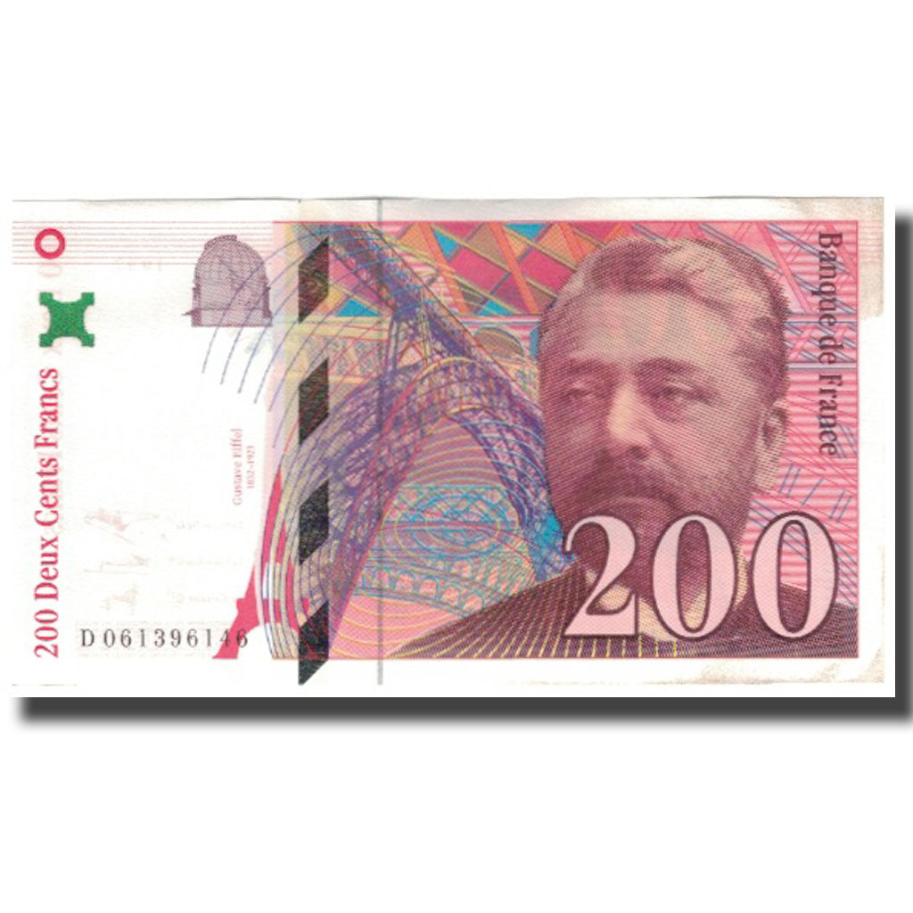 France, 200 Francs, Eiffel, 1997, TTB+, Fayette:75.4b, KM:159b