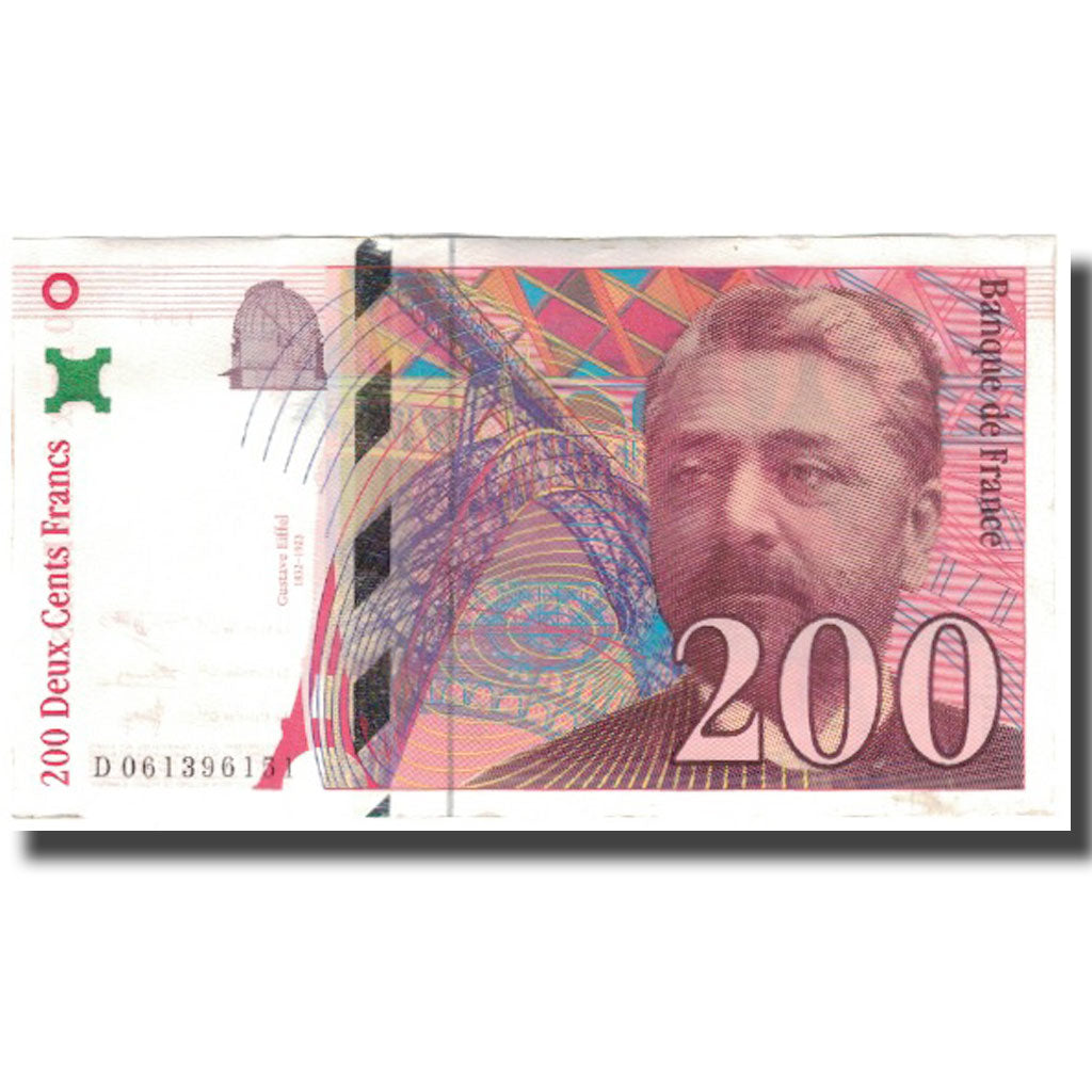 France, 200 Francs, Eiffel, 1997, TTB+, Fayette:75.4b, KM:159b
