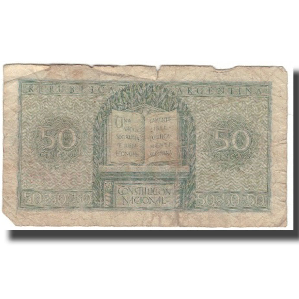 Banconote, Argentina, 50 Centavos, KM:261, D+