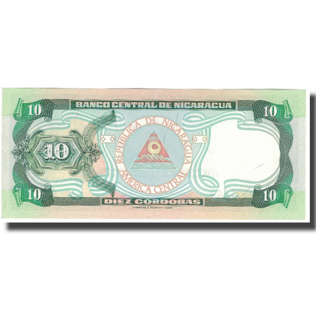 Banknote, Nicaragua, 10 Cordobas, 1996, KM:181, UNC(65-70)