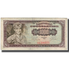 Banknote, Yugoslavia, 1000 Dinara, 1963, 1963-05-01, KM:75a, VF(30-35)