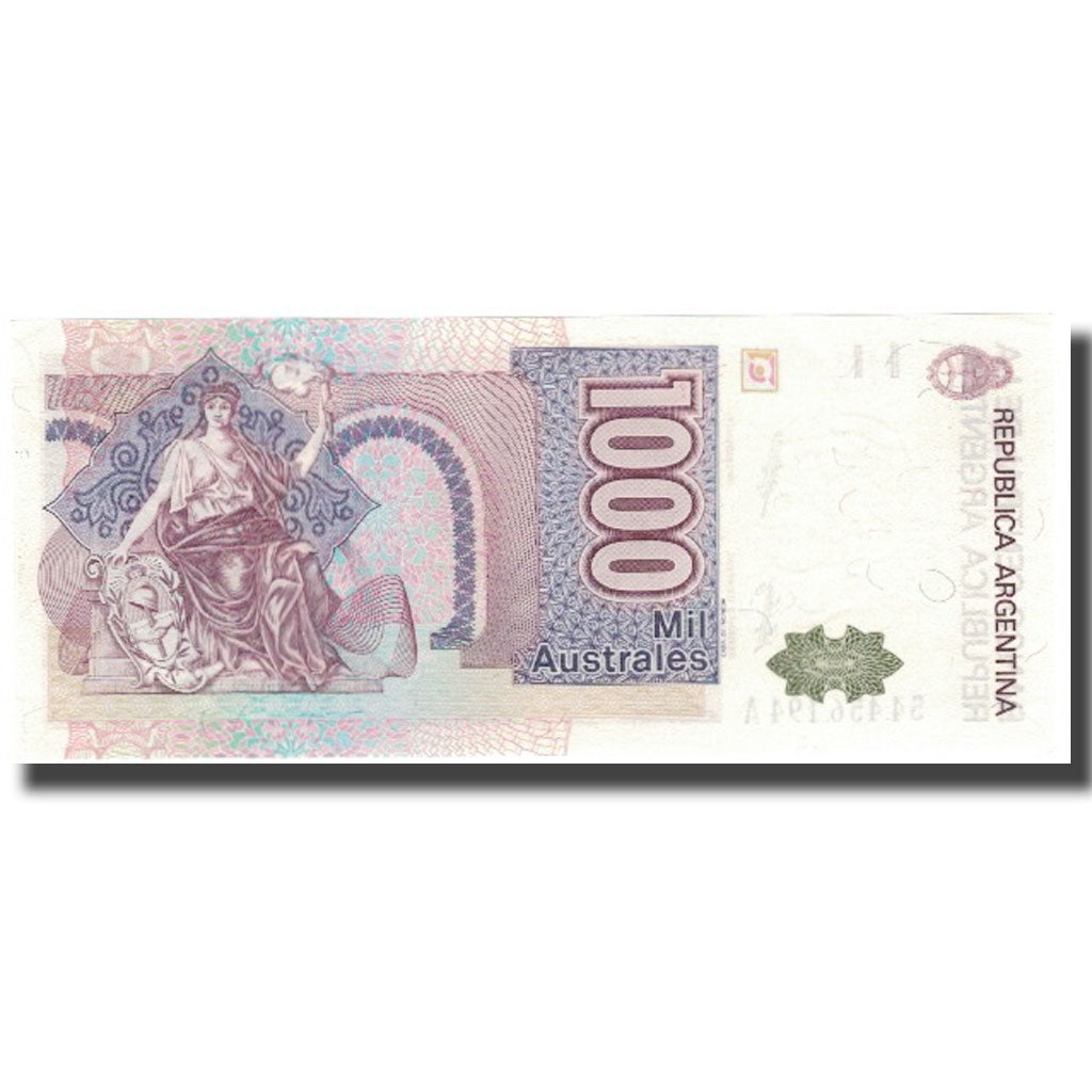 Nota, Argentina, 1000 Australes, KM:329a, UNC(65-70)