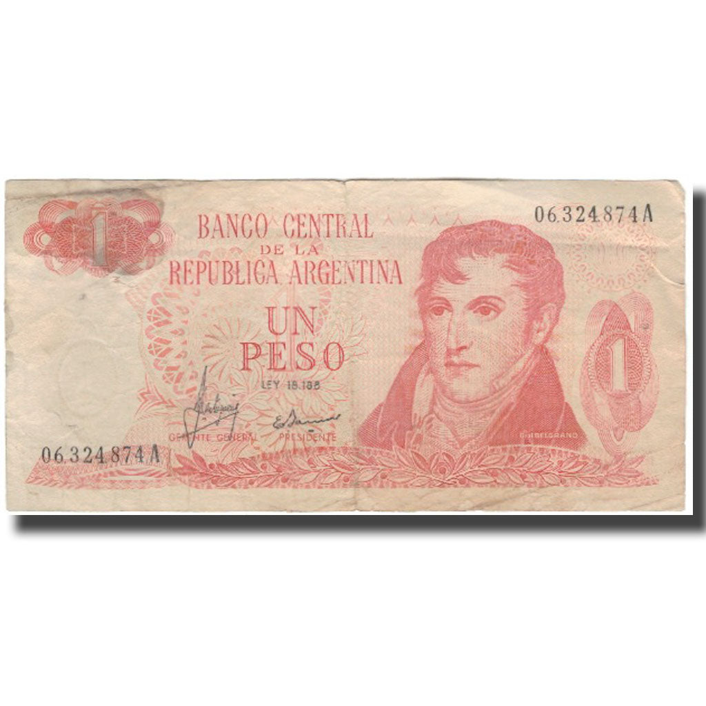 Geldschein, Argentinien, 1 Peso, KM:287, S+