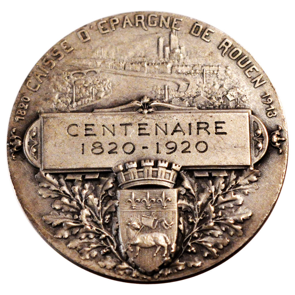 Centenaire de la Caisse d'Epargne de Rouen, Médaille