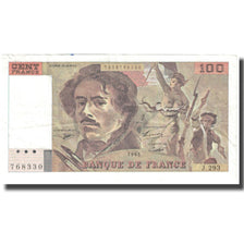 France, 100 Francs, Delacroix, 1995, EF(40-45), Fayette:69.2c), KM:154h