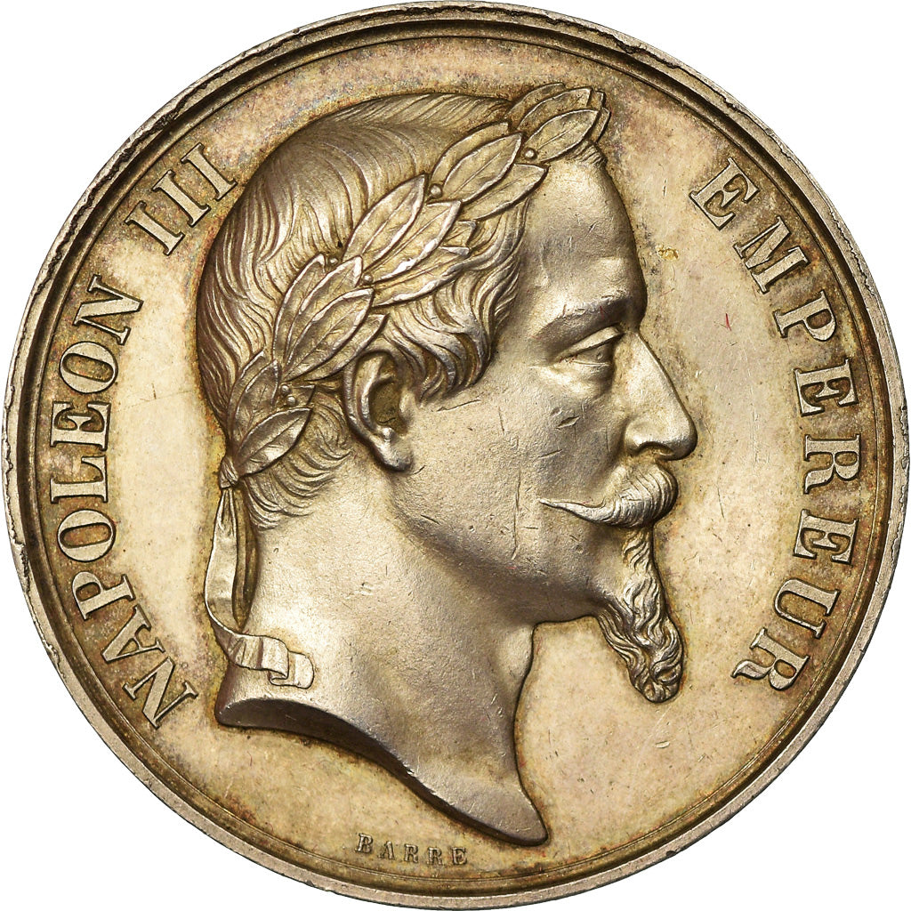 France, Medal, Second French Empire, Business & industry, 1866, Barre