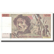 France, 100 Francs, Delacroix, 1994, 1994, EF(40-45), Fayette:69 ter 1b)