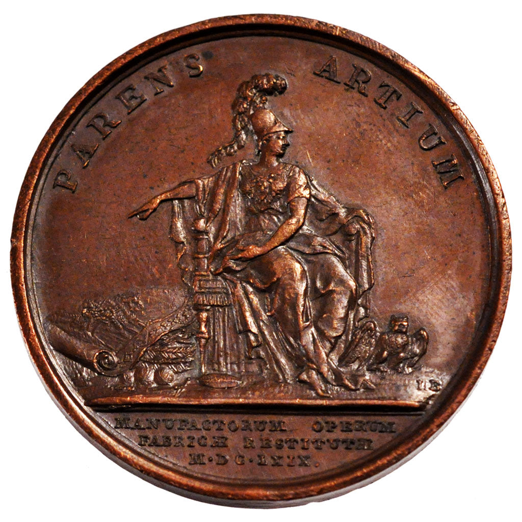 FRANCE, Politics, Society, War, Louis XIV, Medal, 1669, AU(50-53), Mauger,...