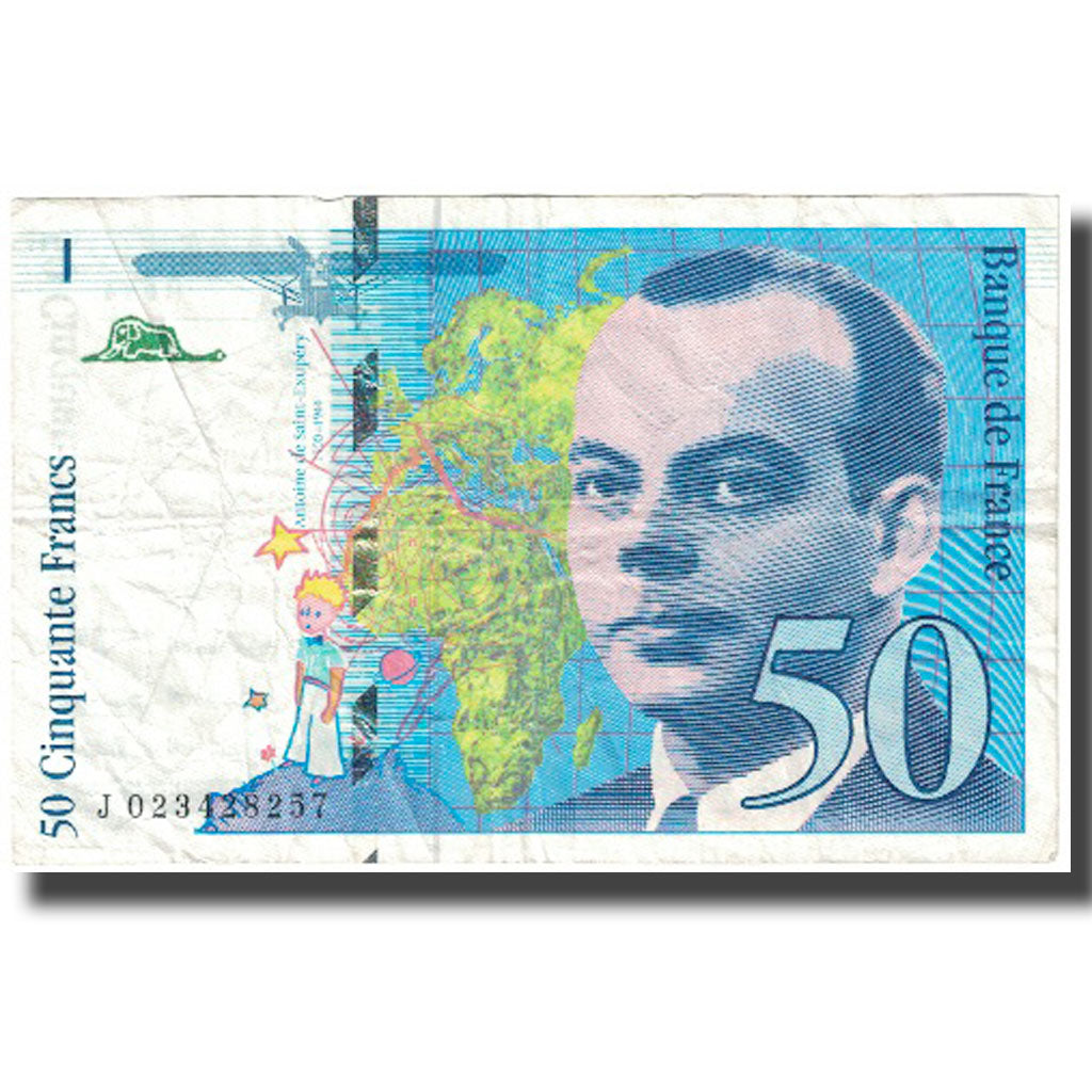 Frankreich, 50 Francs, St Exupéry, 1994, 1994, SS, Fayette:73.1d, KM:157Aa