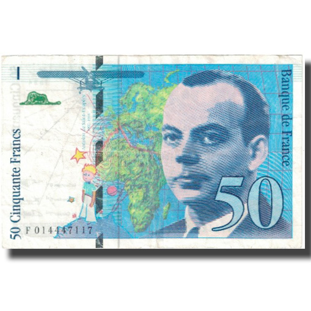 Francia, 50 Francs, St Exupéry, 1994, 1994, BB, Fayette:73.1d, KM:157Aa