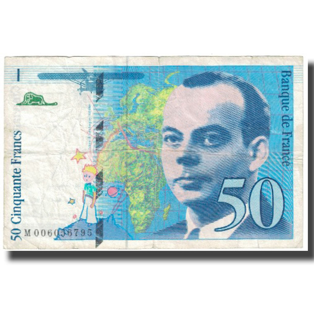 Francia, 50 Francs, St Exupéry, 1993, 1993, B, Fayette:F72.02, KM:157Aa