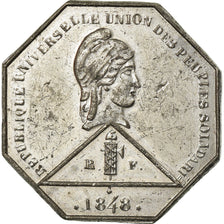France, Medal, French Second Republic, Politics, Society, War, 1848, TTB+, Tin