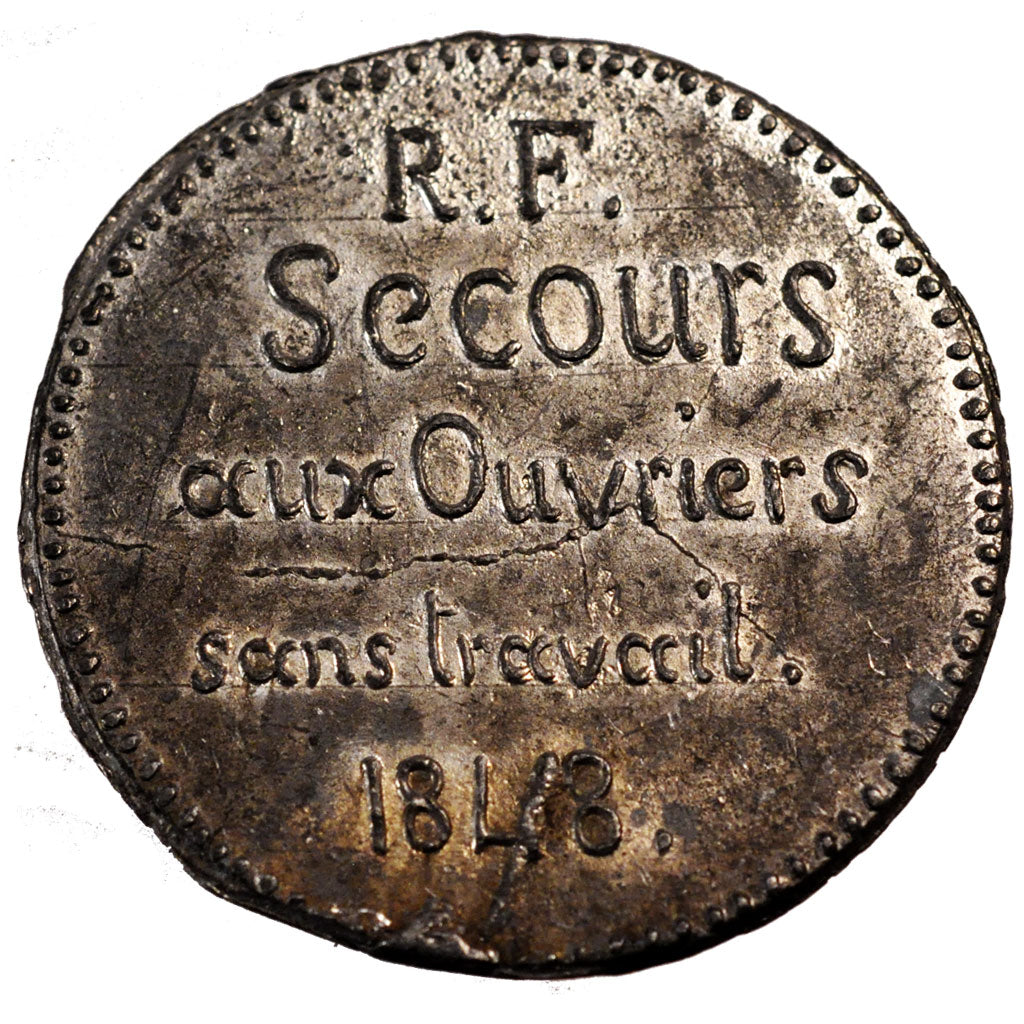 FRANCE, Politics, Society, War, French Second Republic, Medal, 1848, AU(55-58),.