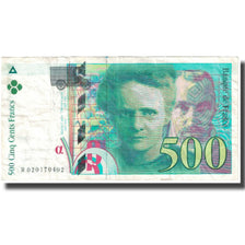 Frankreich, 500 Francs, Pierre et Marie Curie, 1994, 1994, SS, Fayette:F76.01