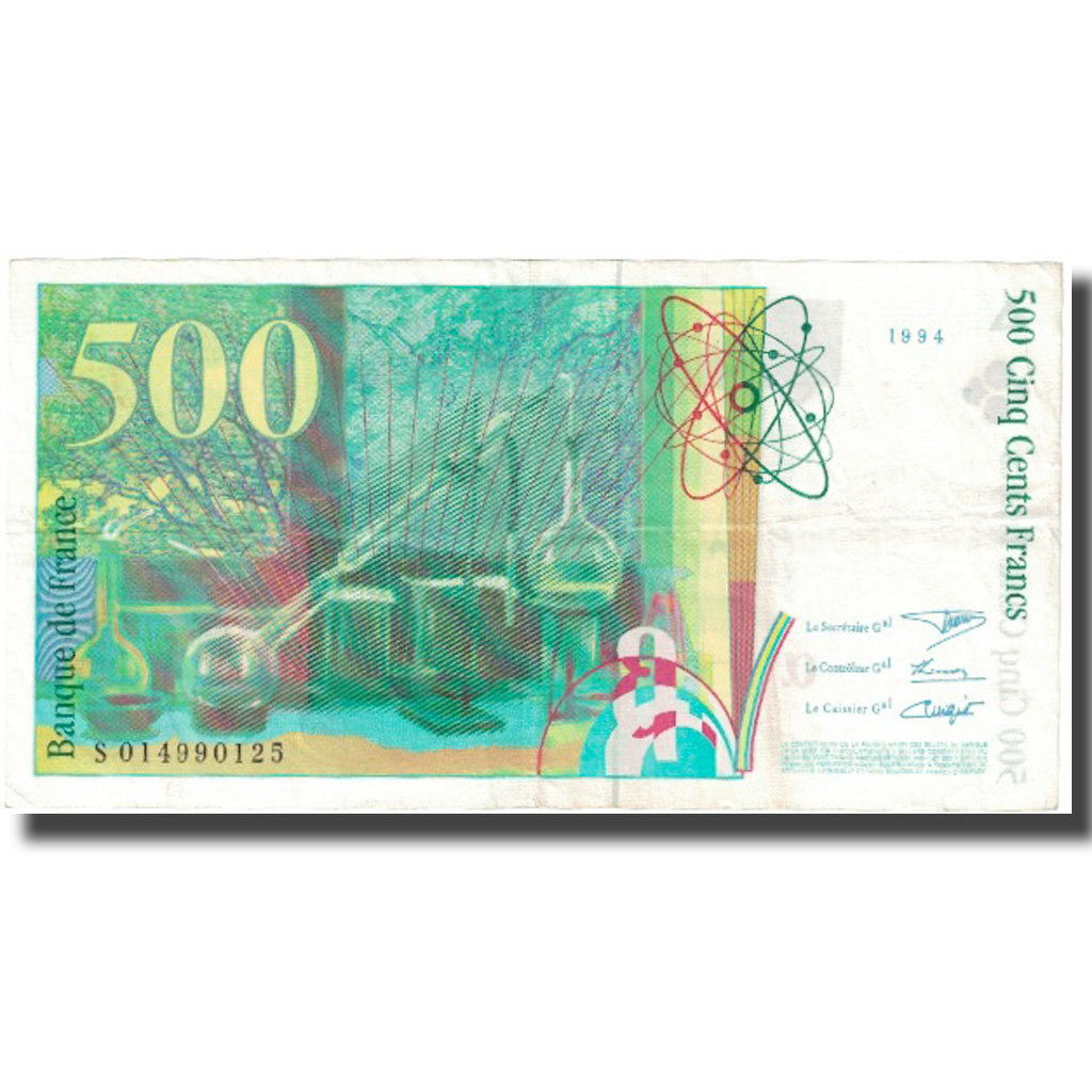 Frankreich, 500 Francs, Pierre et Marie Curie, 1994, 1994, SS, Fayette:F76.01