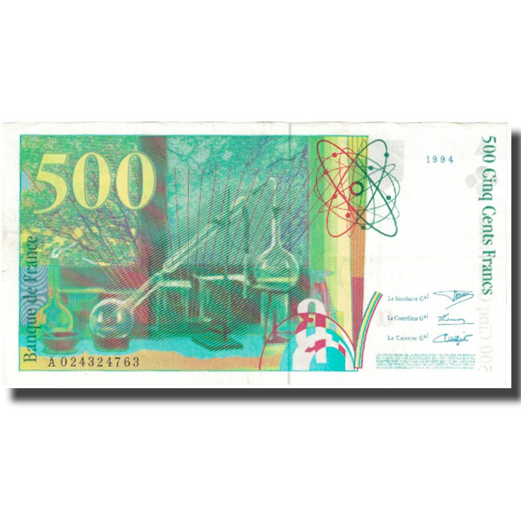 France, 500 Francs, Pierre et Marie Curie, 1994, 1994, AU(55-58)