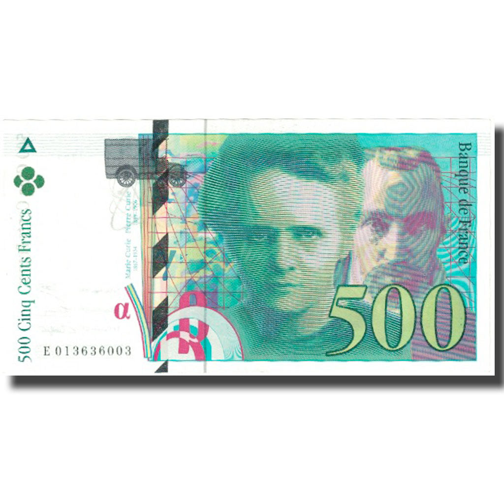 France, 500 Francs, Pierre et Marie Curie, 1994, 1994, AU(55-58)