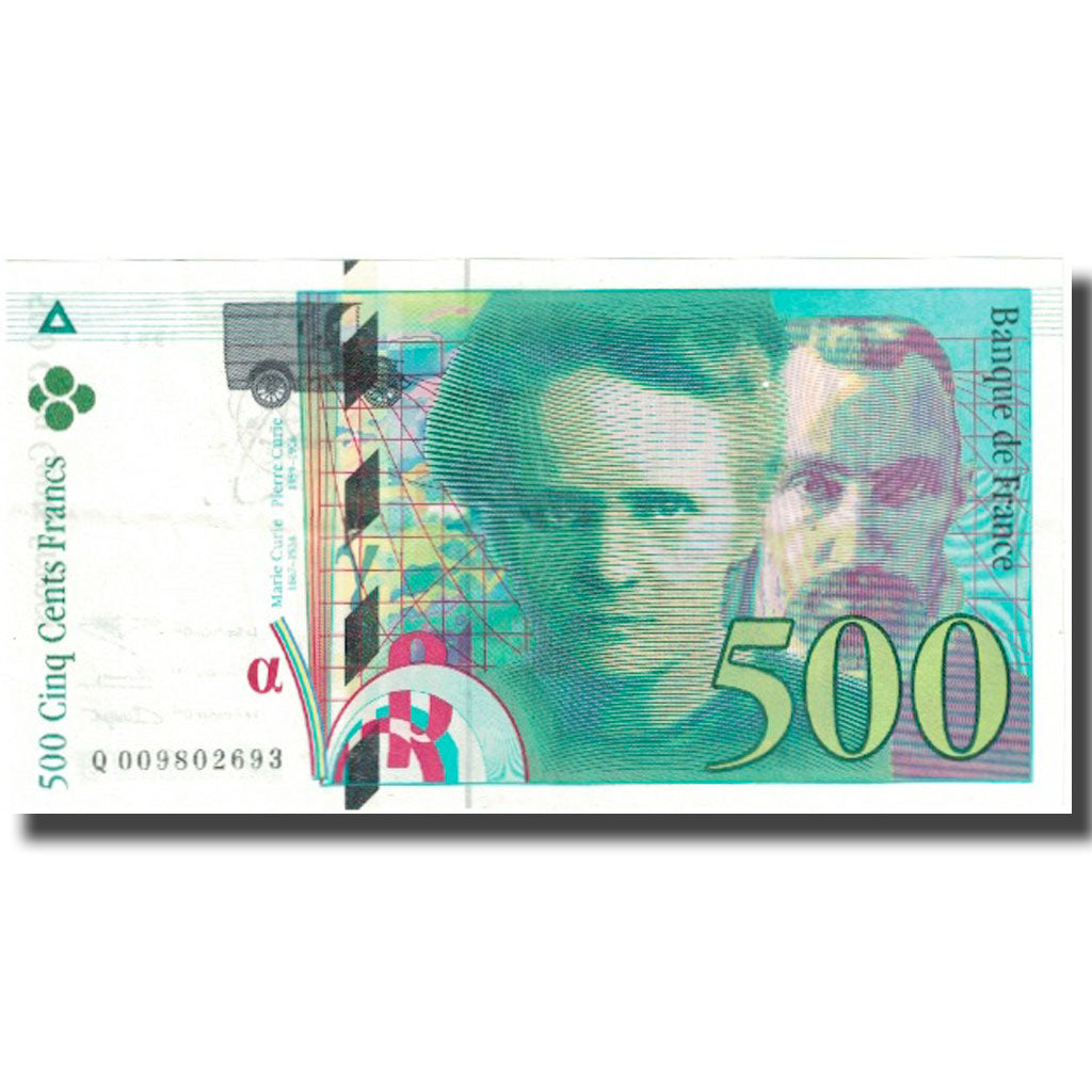 France, 500 Francs, Pierre et Marie Curie, 1994, 1994, SUP, Fayette:F76.01
