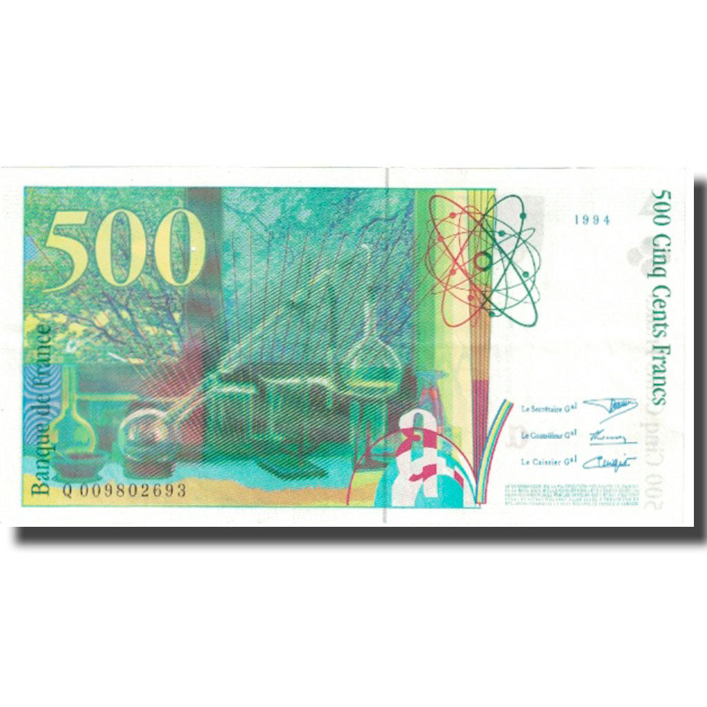 France, 500 Francs, Pierre et Marie Curie, 1994, 1994, SUP, Fayette:F76.01