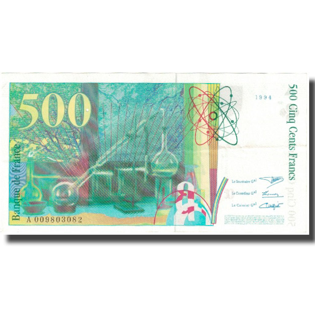 France, 500 Francs, Pierre et Marie Curie, 1994, 1994, AU(55-58)