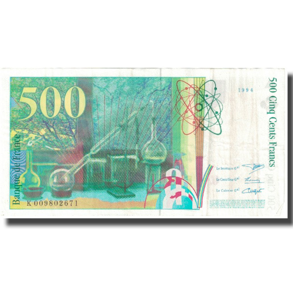 France, 500 Francs, Pierre et Marie Curie, 1994, 1994, AU(55-58)