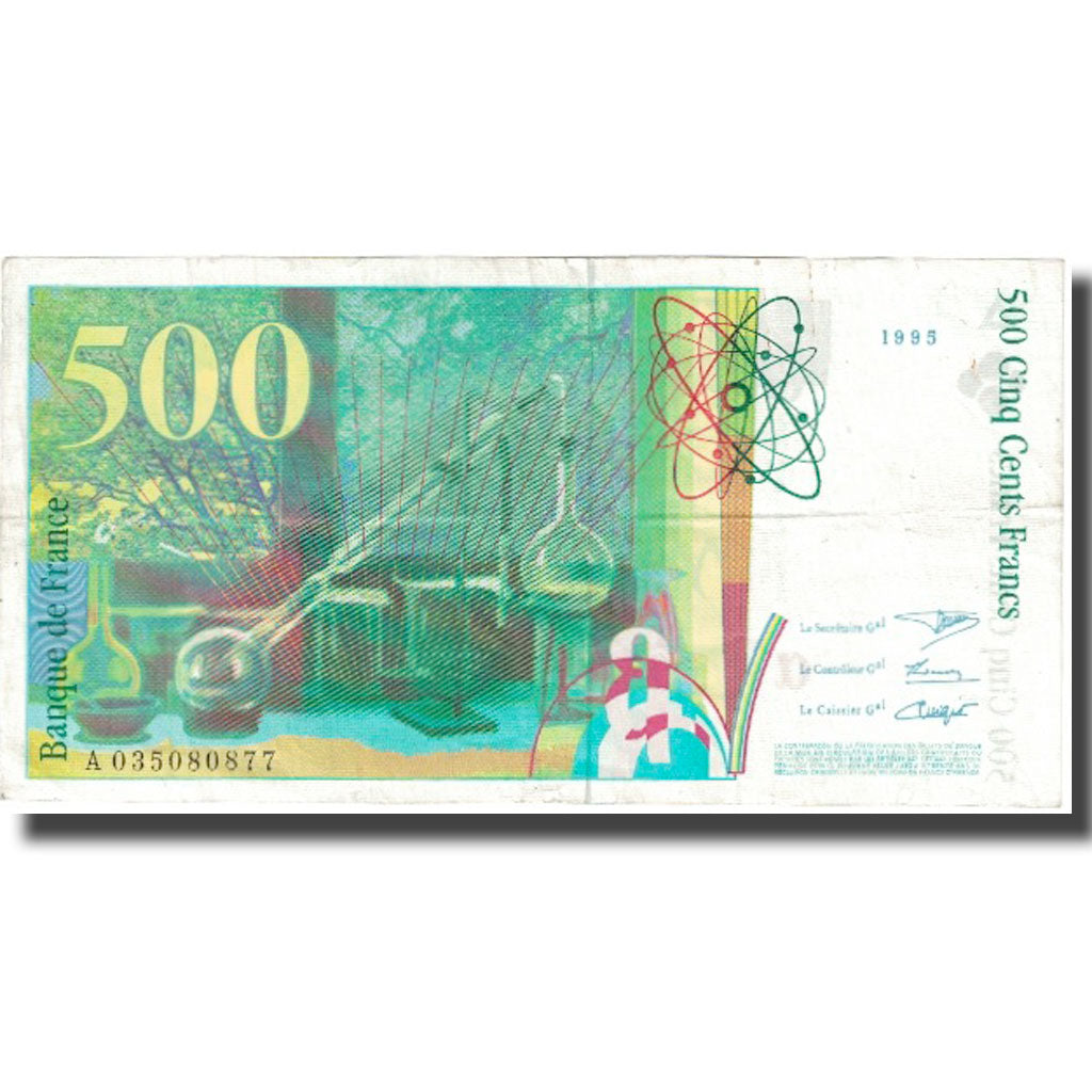 França, 500 Francs, Pierre et Marie Curie, 1994, 1994, AU(55-58)