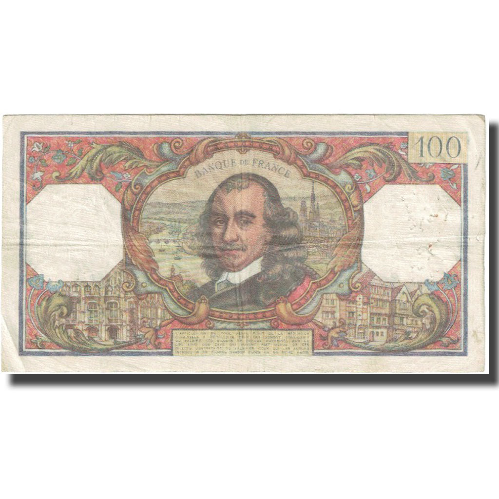 França, 100 Francs, Corneille, 1964, 1964-04-02, VF(20-25), Fayette:F65.01