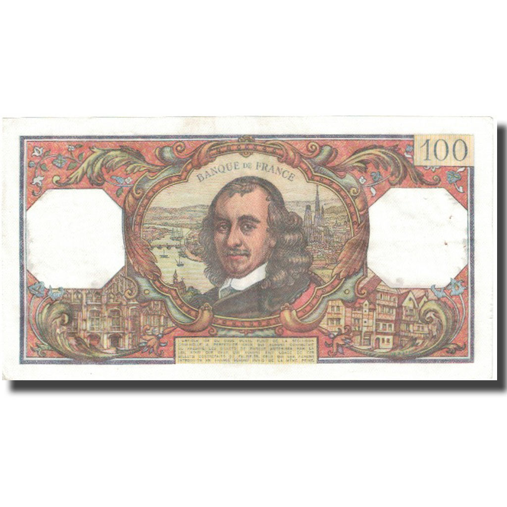 Francia, 100 Francs, Corneille, 1968, 1968-05-02, MB, Fayette:65.22, KM:149c