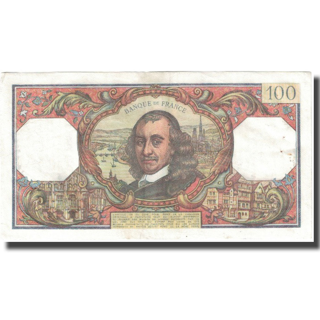 France, 100 Francs, Corneille, 1968, 1968-05-02, VF(20-25), Fayette:65.22