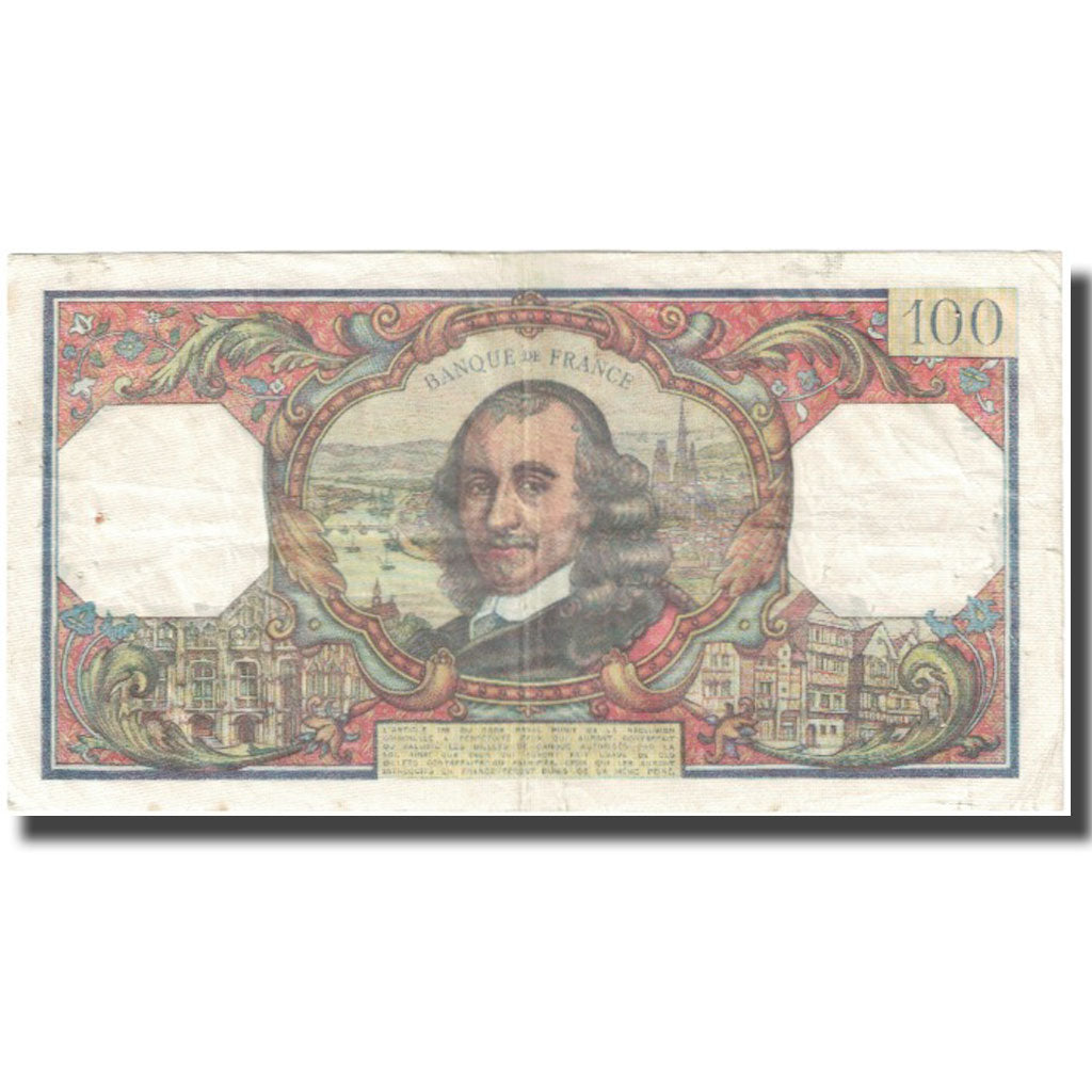 France, 100 Francs, Corneille, 1964, 1964-07-02, VF(20-25), Fayette:65.2