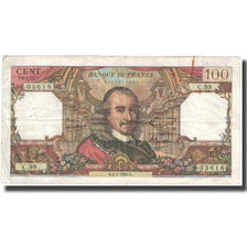 França, 100 Francs, Corneille, 1965, 1965-07-01, VF(20-25), Fayette:65.8
