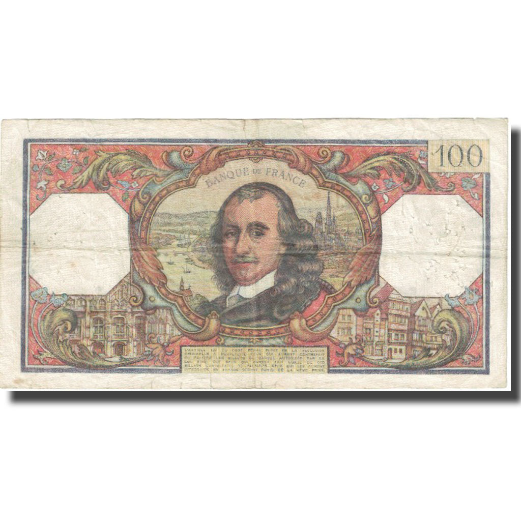 France, 100 Francs, Corneille, 1965, 1965-12-02, TB, Fayette:65.10, KM:149a