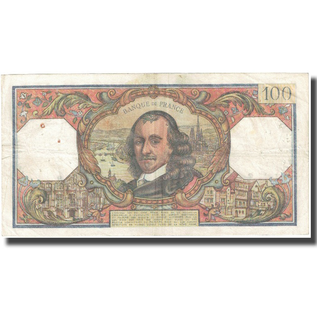 Francia, 100 Francs, Corneille, 1966, 1966-02-03, BC, Fayette:65.11, KM:149b