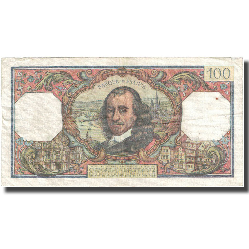 Frankrijk, 100 Francs, Corneille, 1966, 1966-02-03, TB, Fayette:65.11, KM:149b