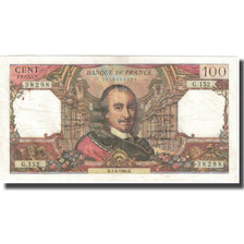 França, 100 Francs, Corneille, 1966, 1966-04-07, VF(20-25), Fayette:65.12