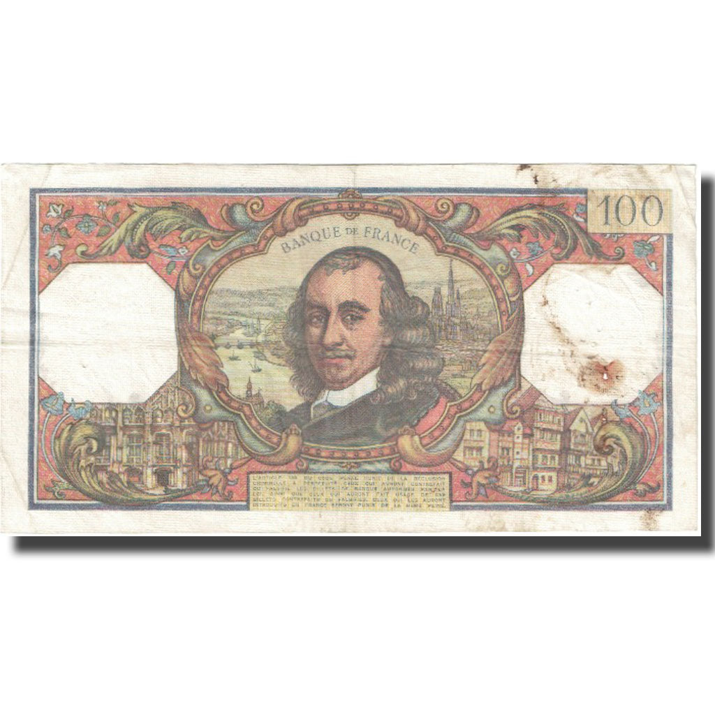 Frankrijk, 100 Francs, Corneille, 1966, 1966-10-06, TB, Fayette:65.15, KM:149b