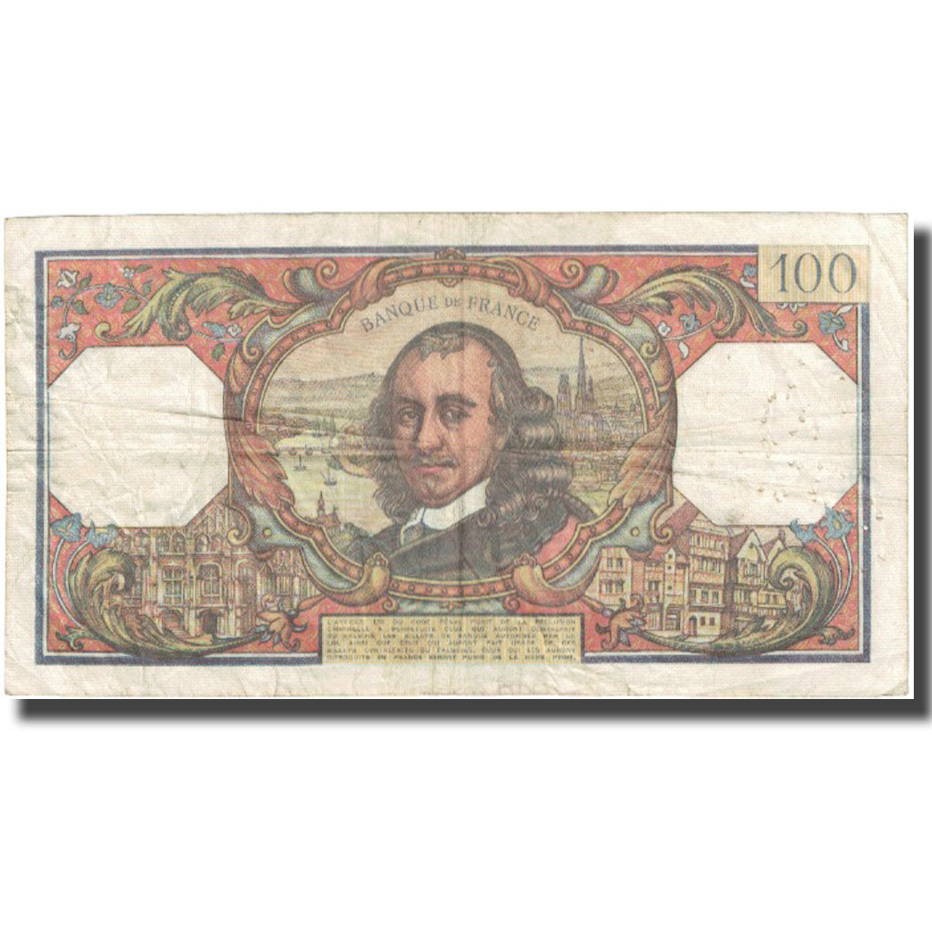 Francia, 100 Francs, Corneille, 1967, 1967-02-02, BC, Fayette:65.16, KM:149b