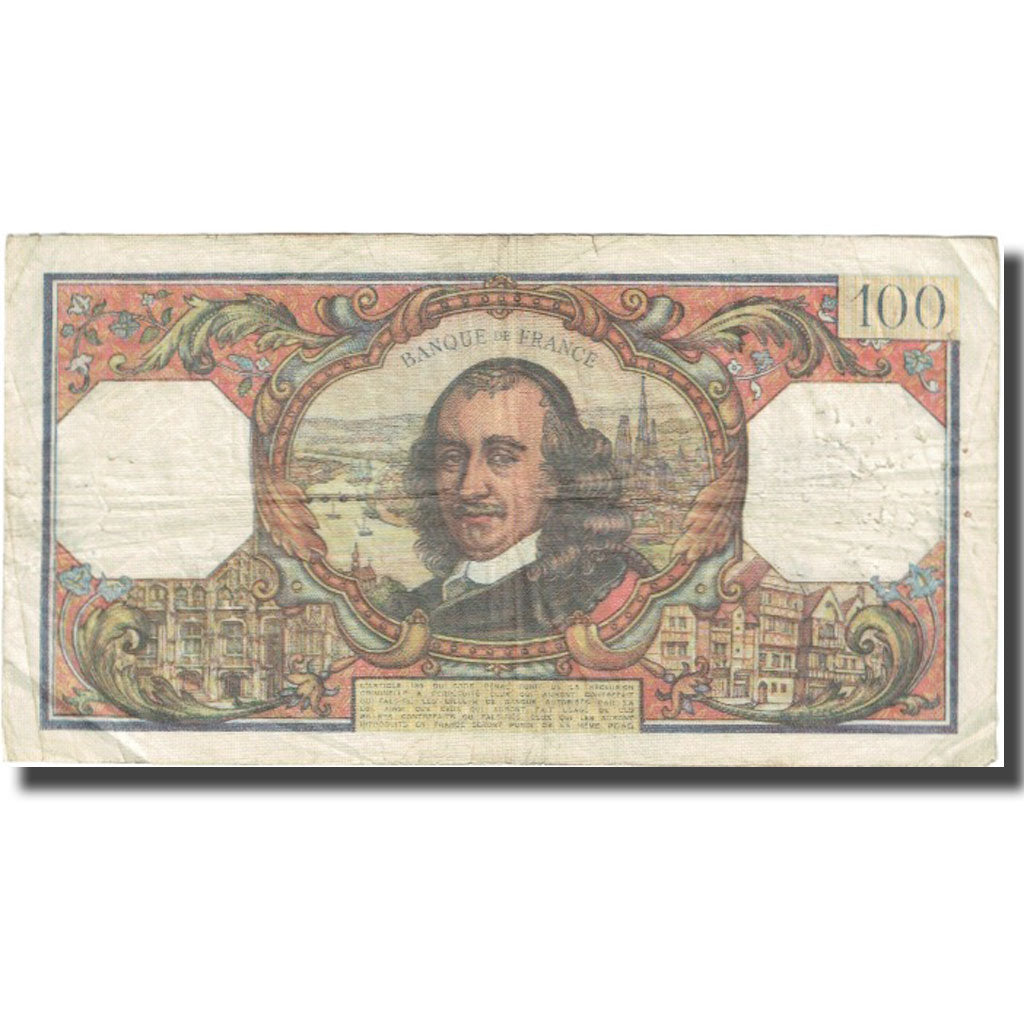 Francja, 100 Francs, Corneille, 1967, 1967-02-02, VF(20-25), Fayette:65.16